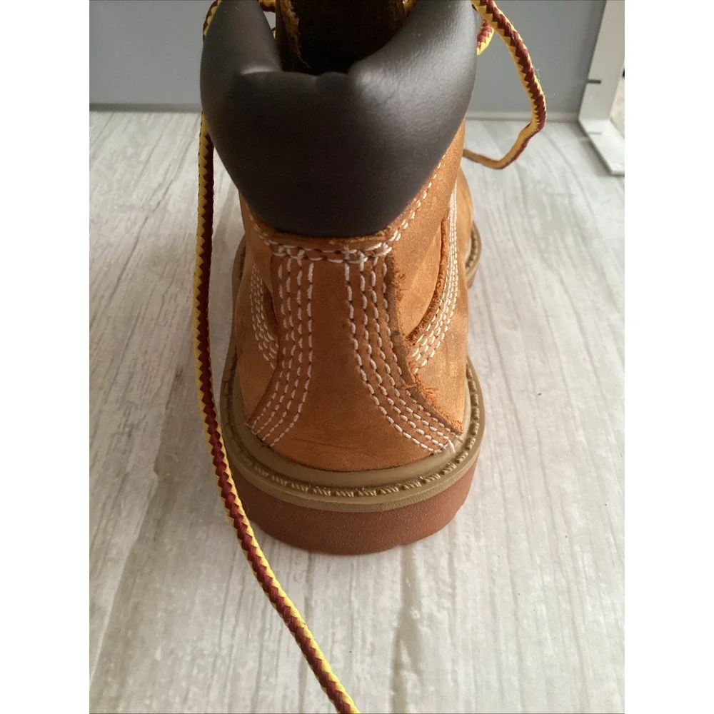 Timberland Toddler Nubuck Leather Lug Sole Lace Up Ankle Boots Brown Size 5 M US